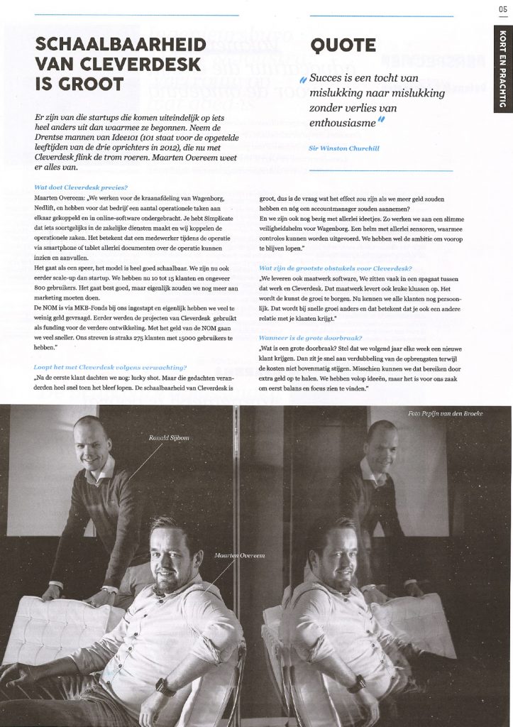 NoordZ: “Schaalbaarheid van Cleverdesk is groot.”